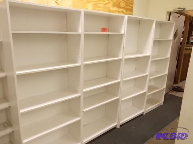lot 61 image: (4) Shelf Units, Approx. 11.5 x 29.5 x 71.5...