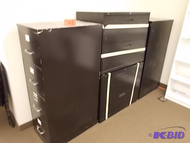 lot 63 image: (4) Asstd File Cabinets...
