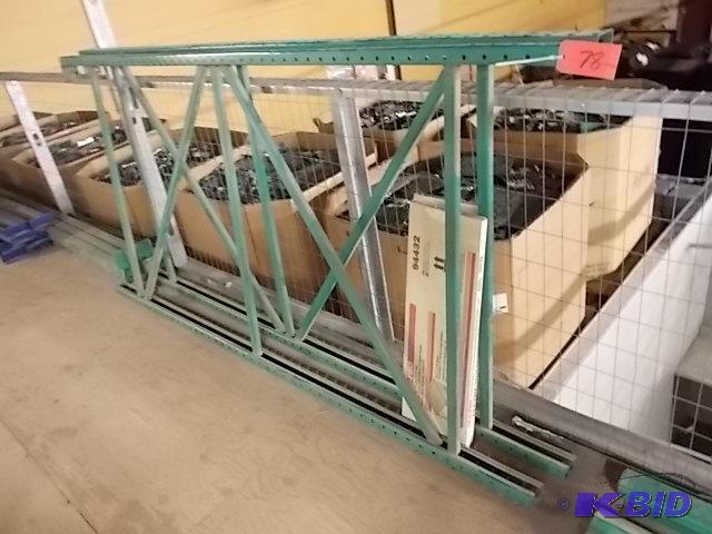 lot 78 image: (1) Section Pallet Racking Including (2) 48&q...