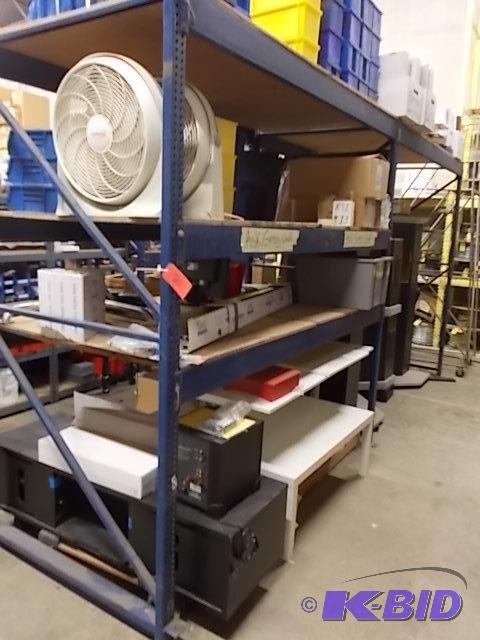 lot 80 image: (2) Sections H.D. Pallet Racking Including (3...