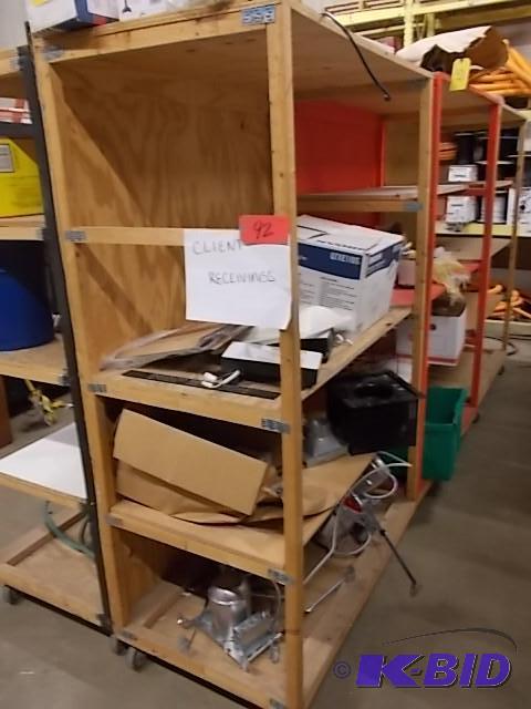 lot 92 image: Stock Cart, 48 x 27 x 77, (No Contents)...
