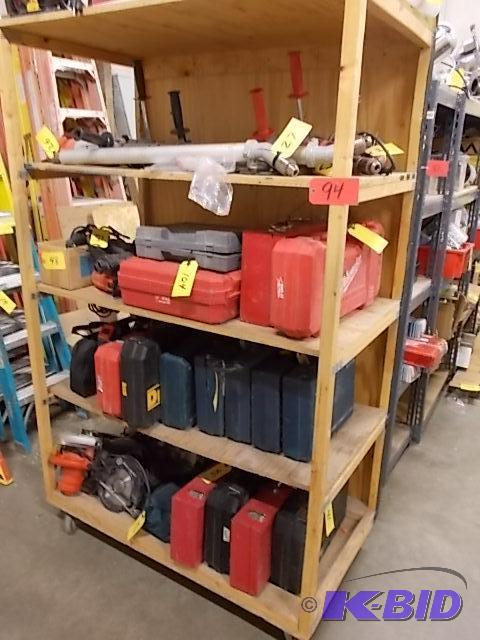 lot 94 image: Stock Cart, 48 x 27 x 77, (No Contents)...
