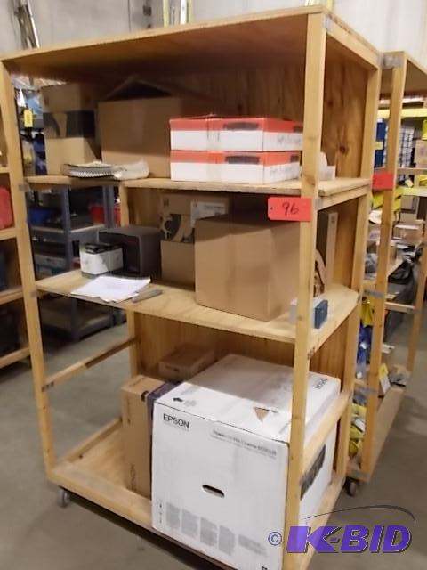 lot 96 image: Stock Cart, 48 x 27 x 77, (No Contents)...