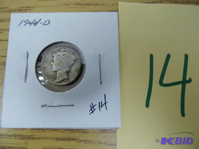 1944D Mercury Dime