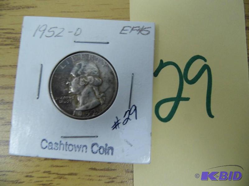 1952 D Washington Quarter