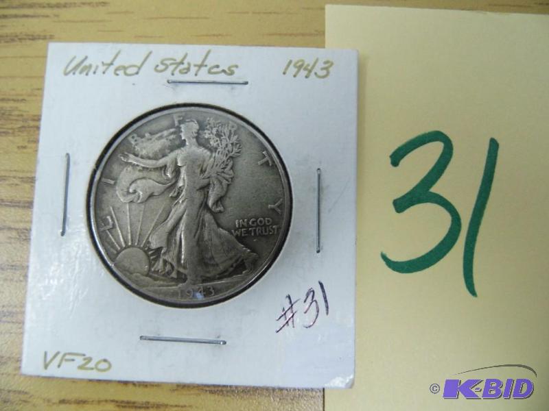 1943 Walking Liberty Half Dollar