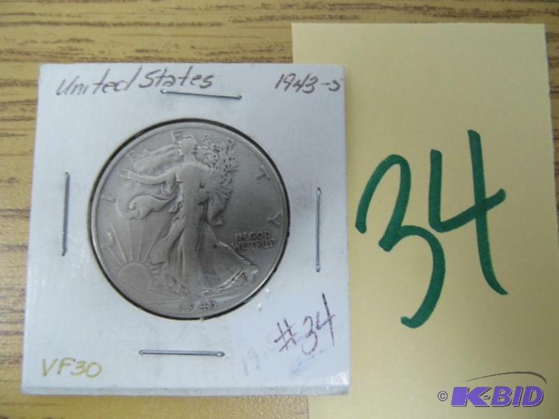 1945 S Walking Liberty Half Dollar