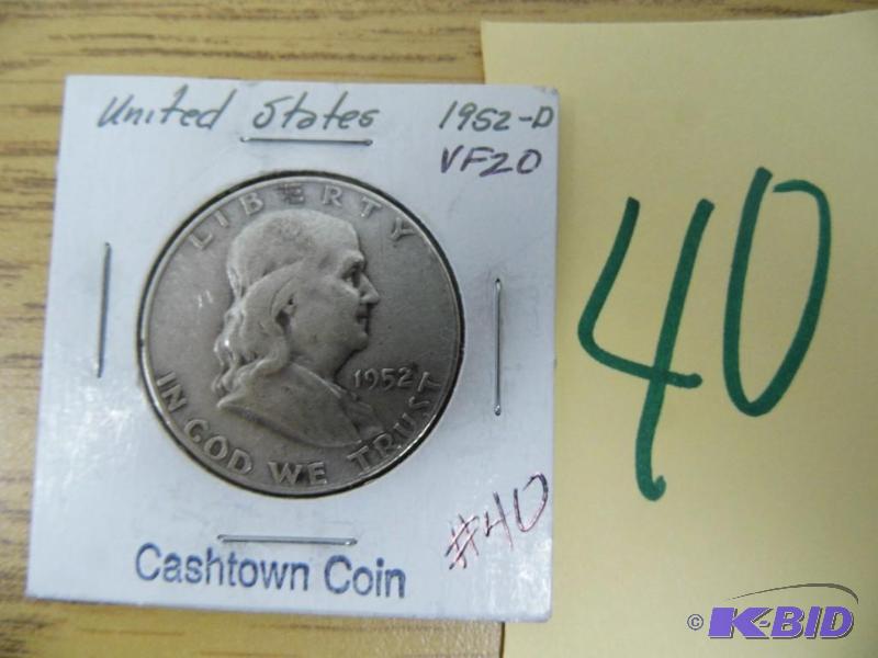 1952 D Franklin Half Dollar
