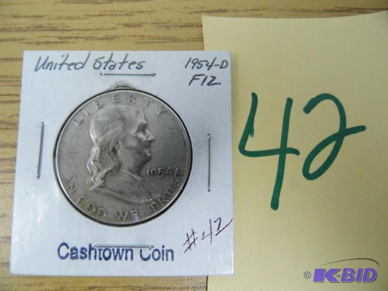 1954 D Franklin Half Dollar