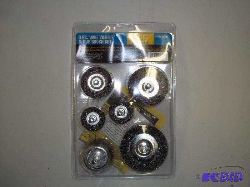 lot 11 image: New in the package 6 PC Wire Wheels   with cu...