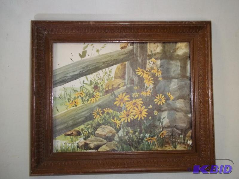 lot 110 image: Wall Hanging Print 10" x 12"...