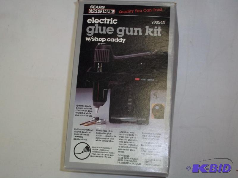 lot 114 image: NEW Electric Glue Gun Kit...