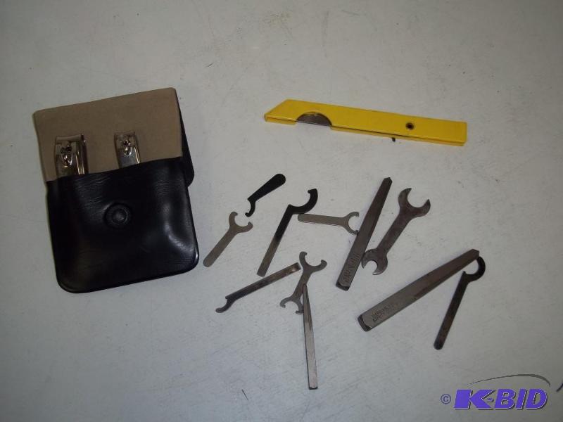 lot 130 image: Micro wrenches and cutting blade with 2 large...