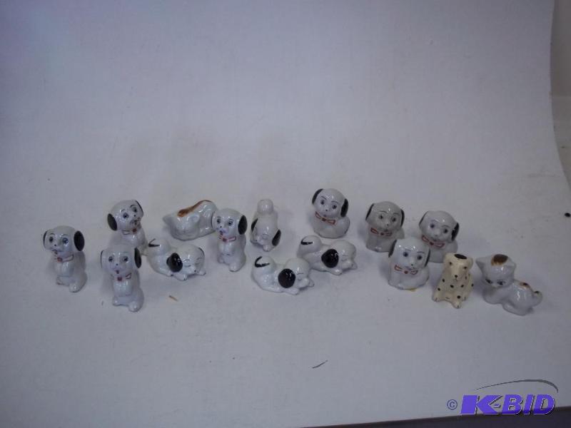 lot 15 image: Group of Puppy Figurines...