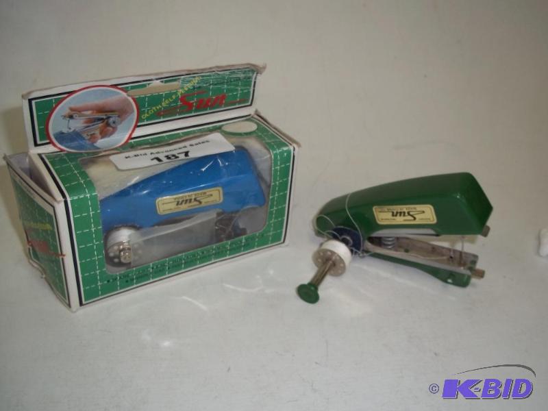 lot 187 image: Pair of Cloth sewing Sun stapler...