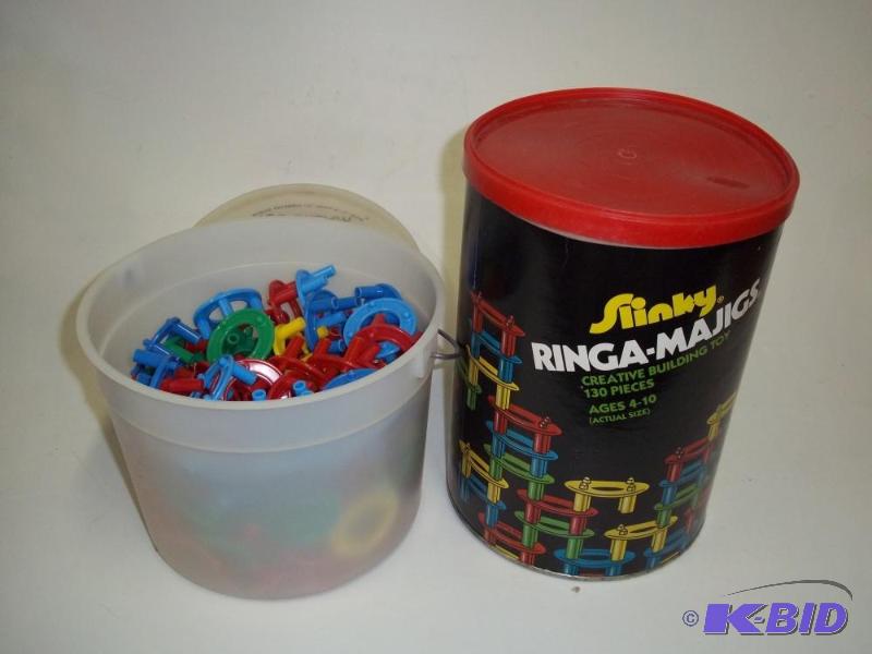 lot 233 image: Slinky Ringa Majigs Building Pieces...