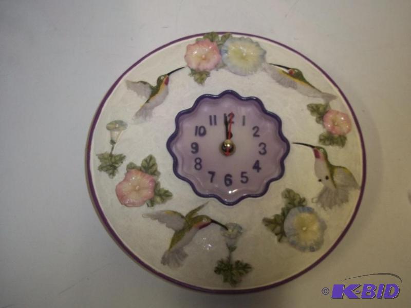 lot 235 image: New Hummingbird Clock...