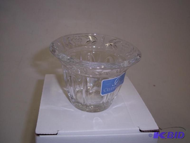 lot 238 image: New Crystal Bowl Celebrations by Mikasa...