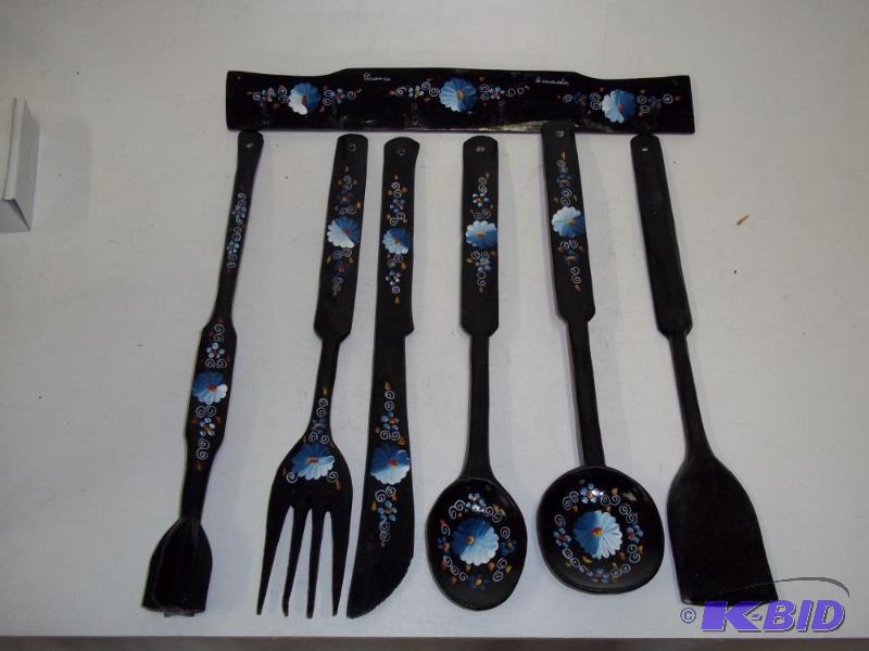 lot 55 image: Kitchen Decor Spoons...