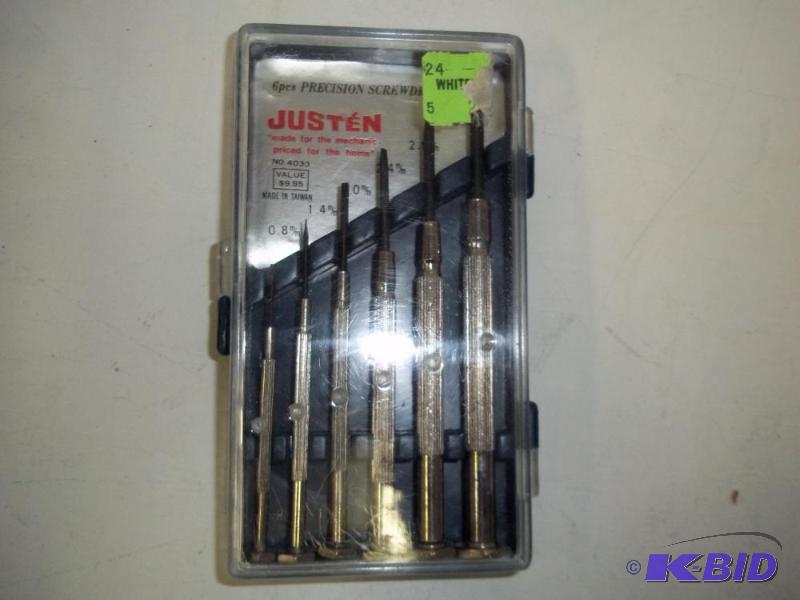 lot 70 image: NEW 6 Piece Precision Screwdriver set with ca...