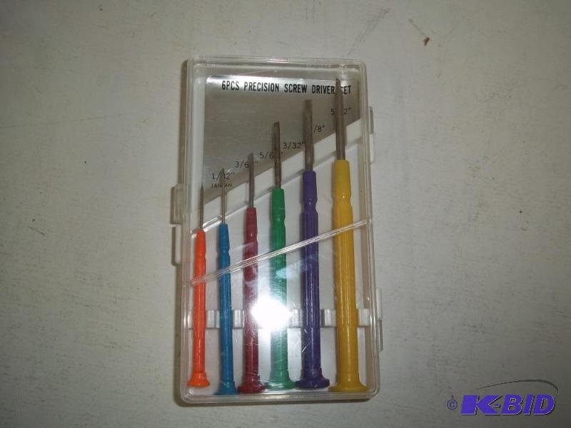 lot 71 image: NEW 6 Piece Precision Screwdriver set with ca...