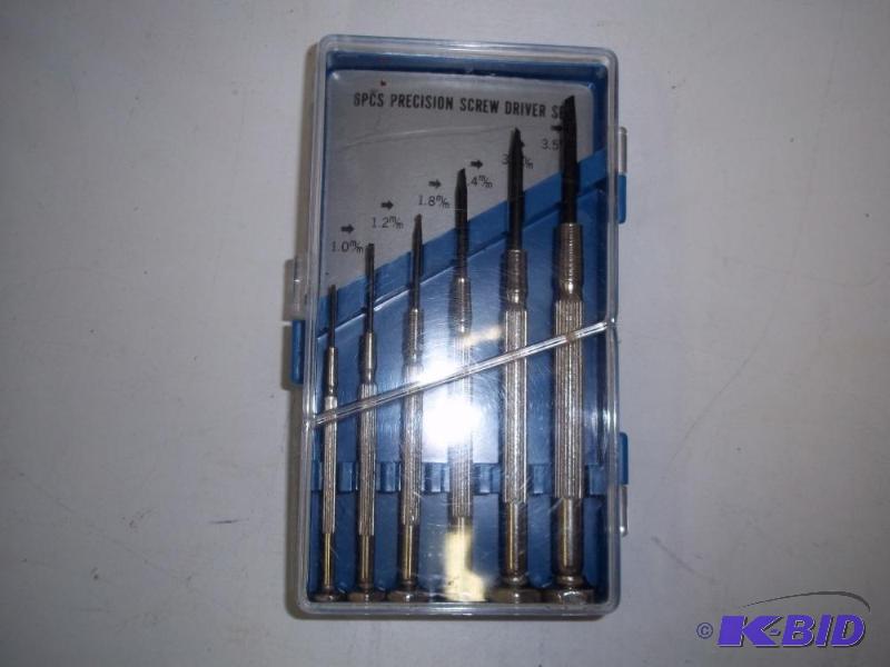 lot 80 image: NEW 6 Piece Precision Screwdriver set with ca...