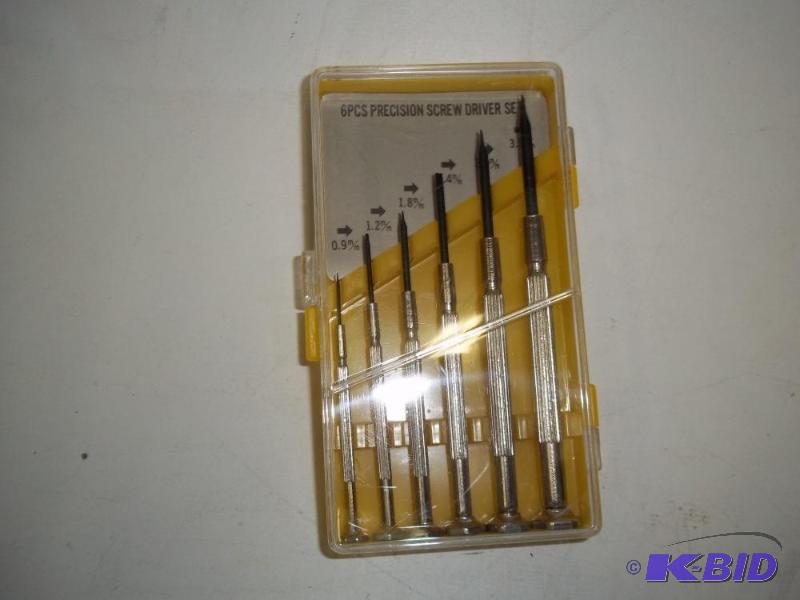 lot 81 image: NEW 6 Piece Precision Screwdriver set with ca...