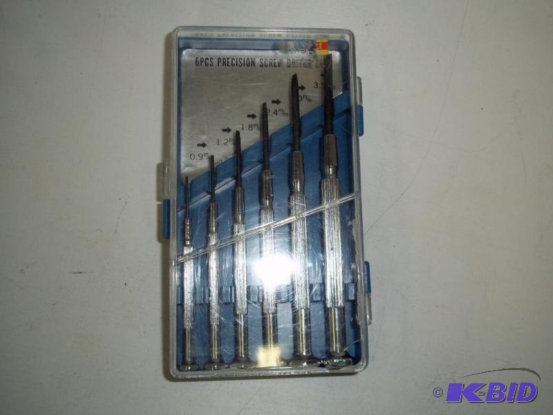 lot 87 image: NEW 6 Piece Precision Screwdriver set with ca...