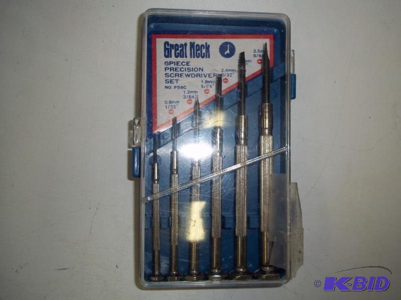 lot 89 image: NEW 6 Piece Precision Screwdriver set with ca...