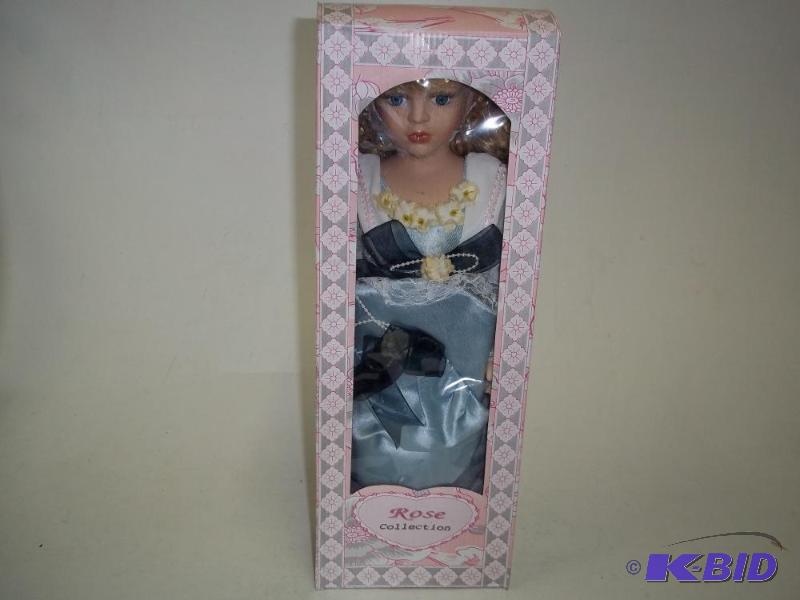 lot 97 image: Helen 15" Porcelain doll Rose Collection...