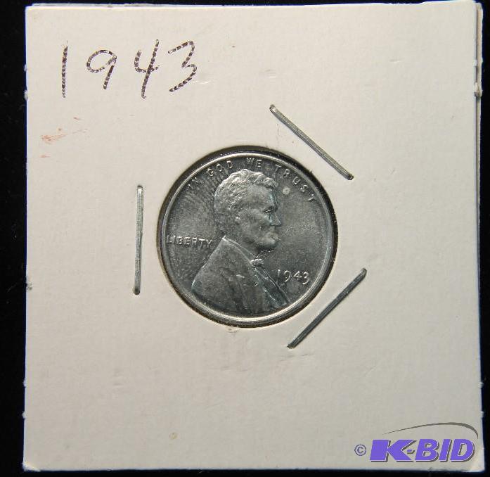 1943 US Steel Cent in high grade as pictured