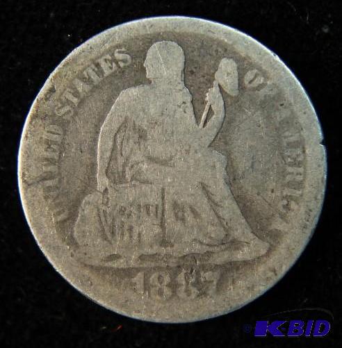 1887 US Seated Liberty Dime