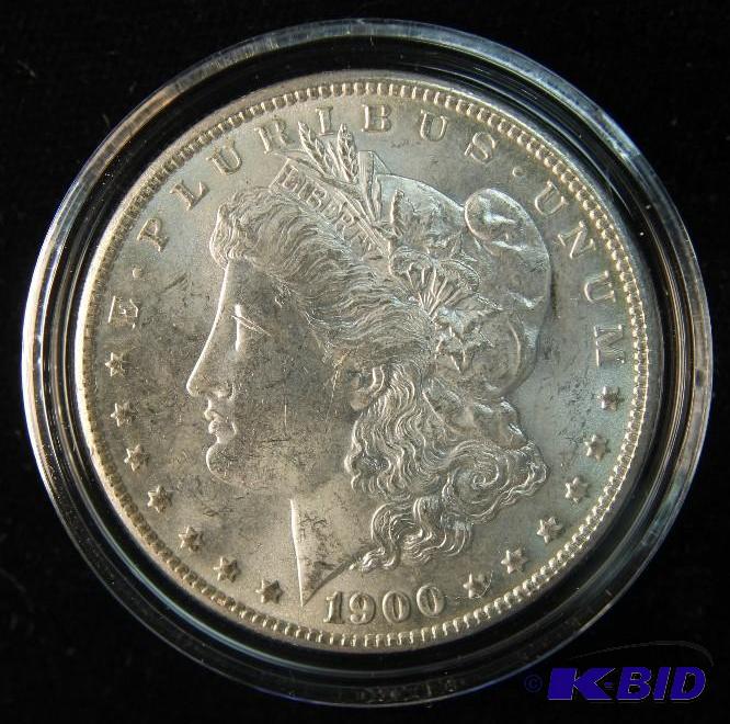 1900 Morgan Dollar UNC in holder