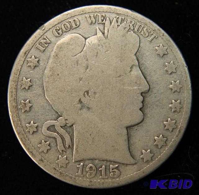 1915-d Barber Half Dollar