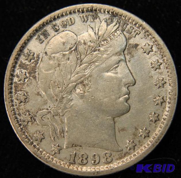 1898 Barber Quarter XF