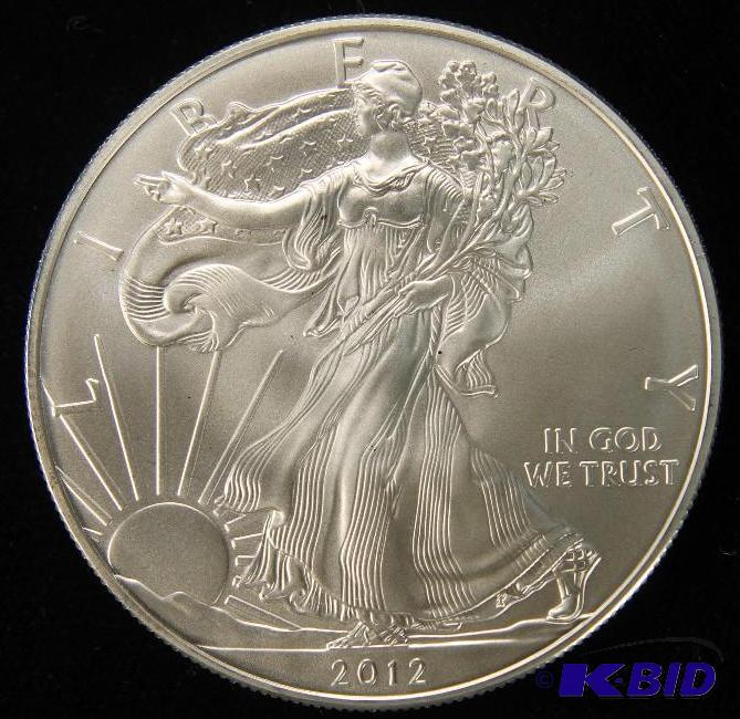 2012 US Silver Eagle 1oz .999 Fine Silver - BU