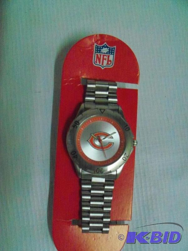 eWatchFactory Mens NFL Watch- Chicago Bears