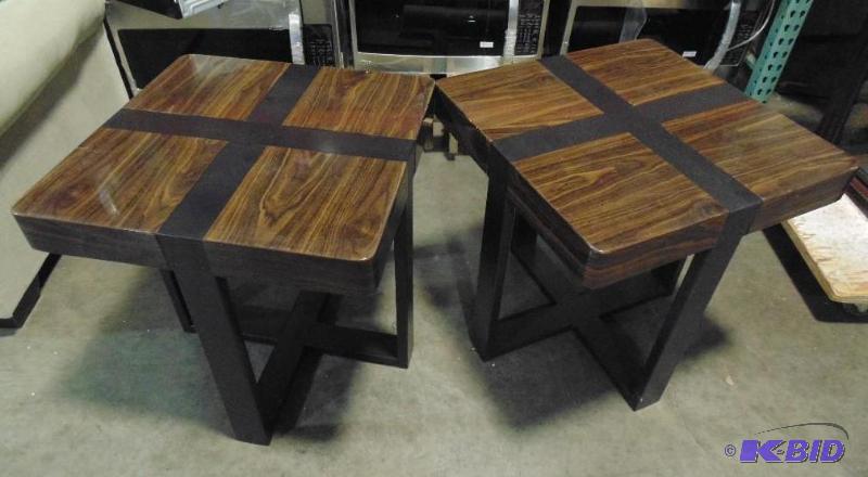Set of Two Ashley Signature square end tables...