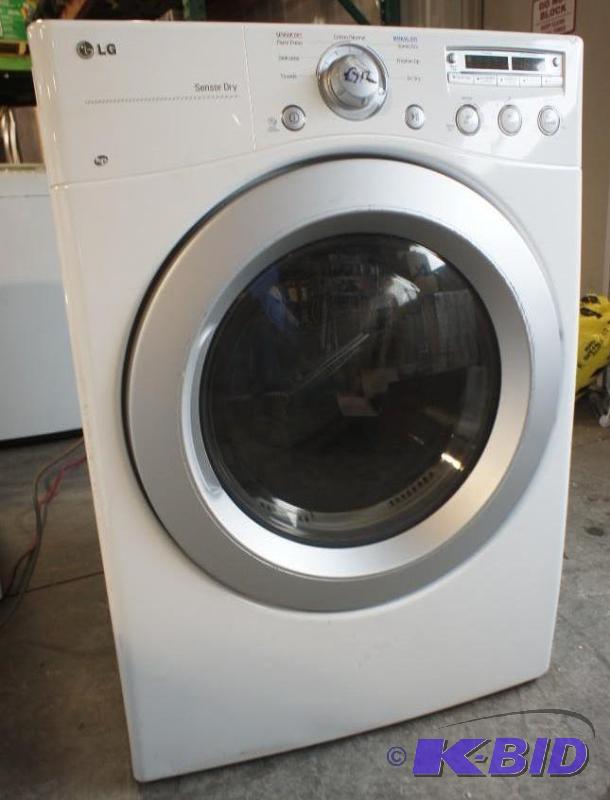 lot 12 image: New LG Dryer - Model # (DLG3051W) - MSRP $799...