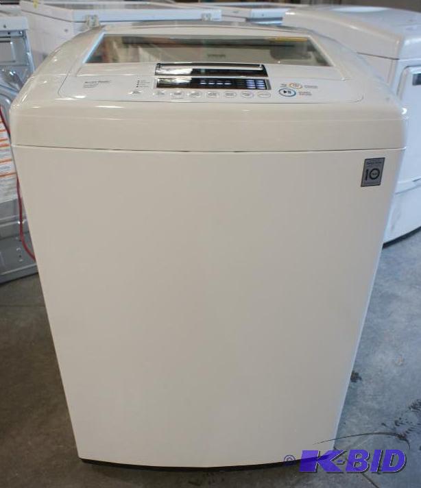 lot 13 image: New LG Washer - Model # (WT1101CW) - MSRP $74...