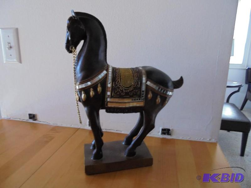 Approximately 10 inch decorative wood horse....