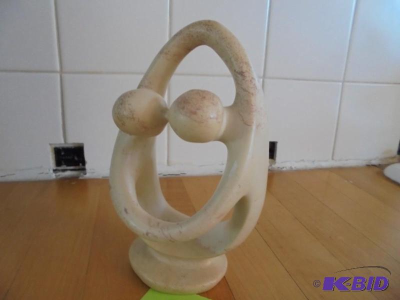 6 inch carved stone art decor....