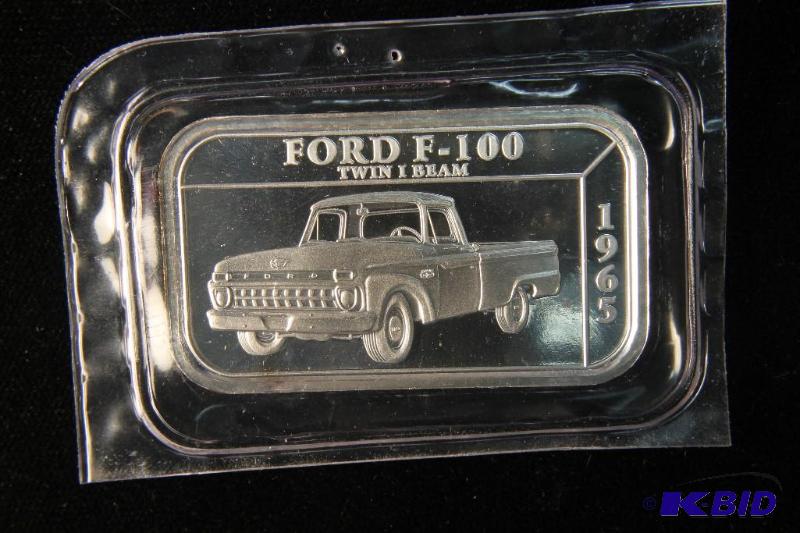 Ford 1oz .999 Fine Silver 1965 F-100 50 Year 1948-1998