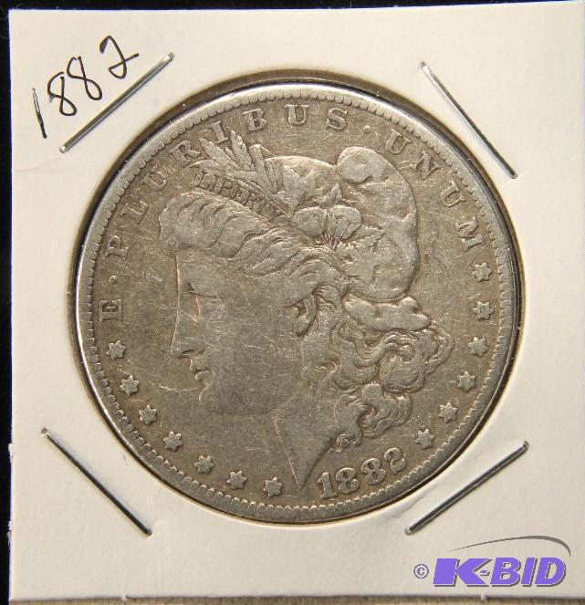 1882 MORGAN DOLLAR VF