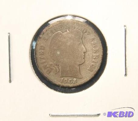 1902-S BARBER DIME - BETTER DATE