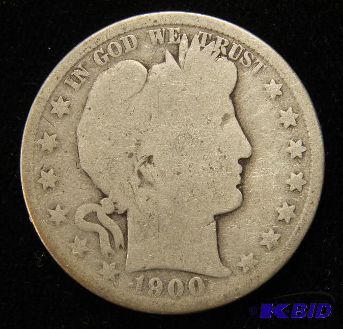 1900 BARBER HALF DOLLAR