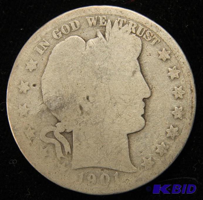 1901 Barber Half Dollar