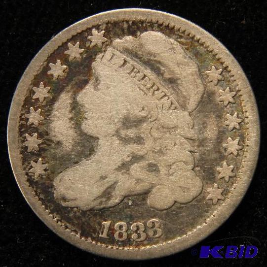 1833 US BUST DIME