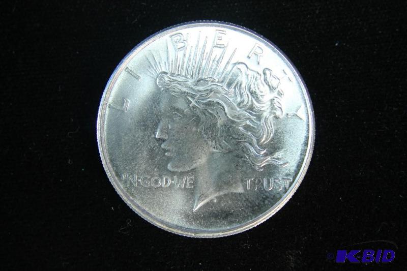 1oz. .999 Fine Silver Round - Peace Dollar Type