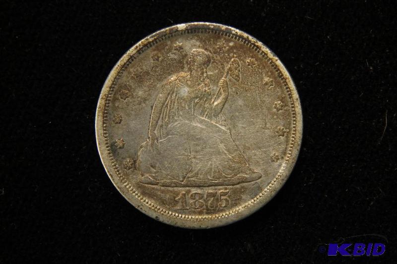 1875-S 20 Cent Piece Fine